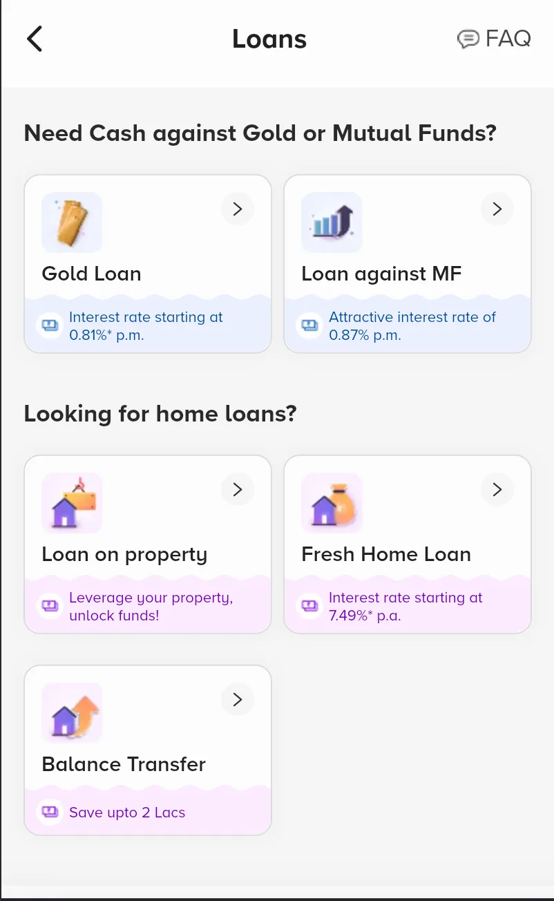 Detail or account view — completing the user journey with clear CTAs and a cohesive design system across the platform.